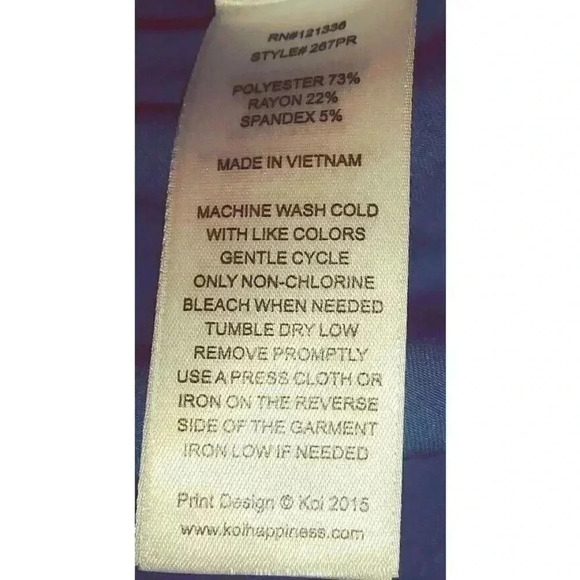 Koi Sapphire Scrubs Sz Small Leopard Cheetah Anima - Picture 4 of 7